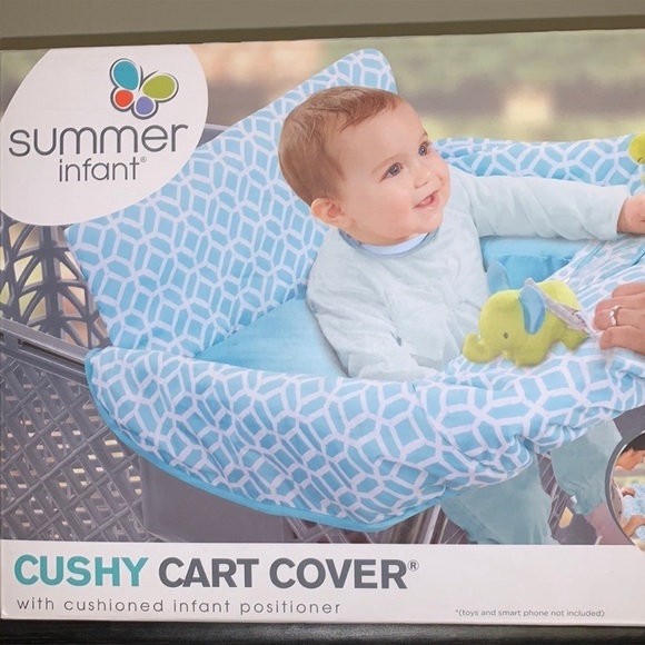 Summer Infant Cushy Cart Cover Blue White Diamonds w/out infant positioner - Picture 1 of 5